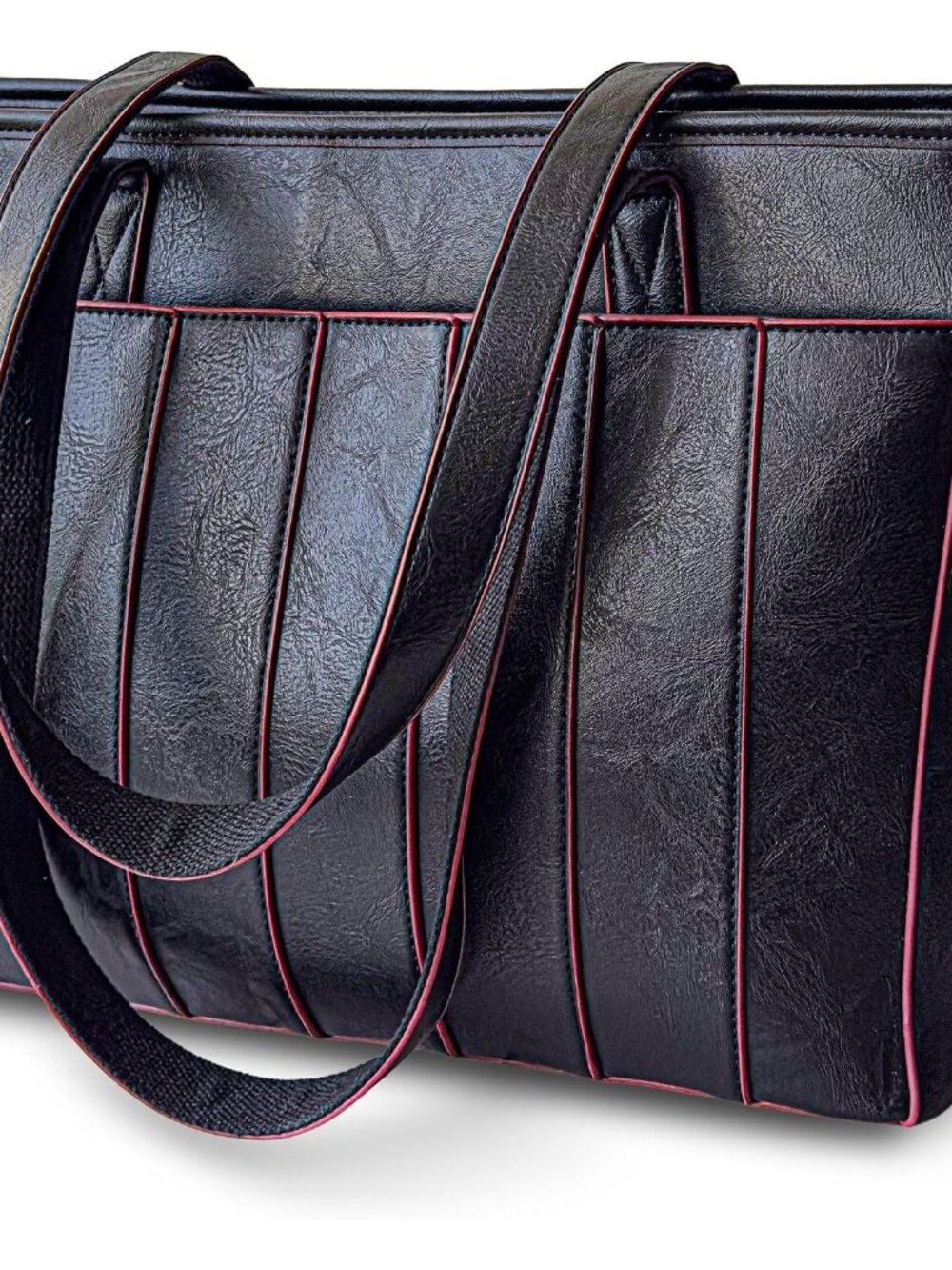 Laptop Bag for Women - 14" Vegan Leather Computer Bags for Laptops for Women - P